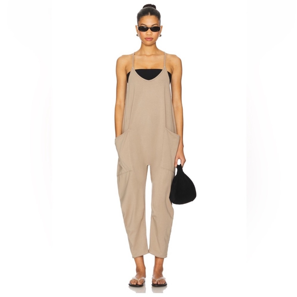 NWOT Free People Movement Hot Shot Onesie in Mocha Latte